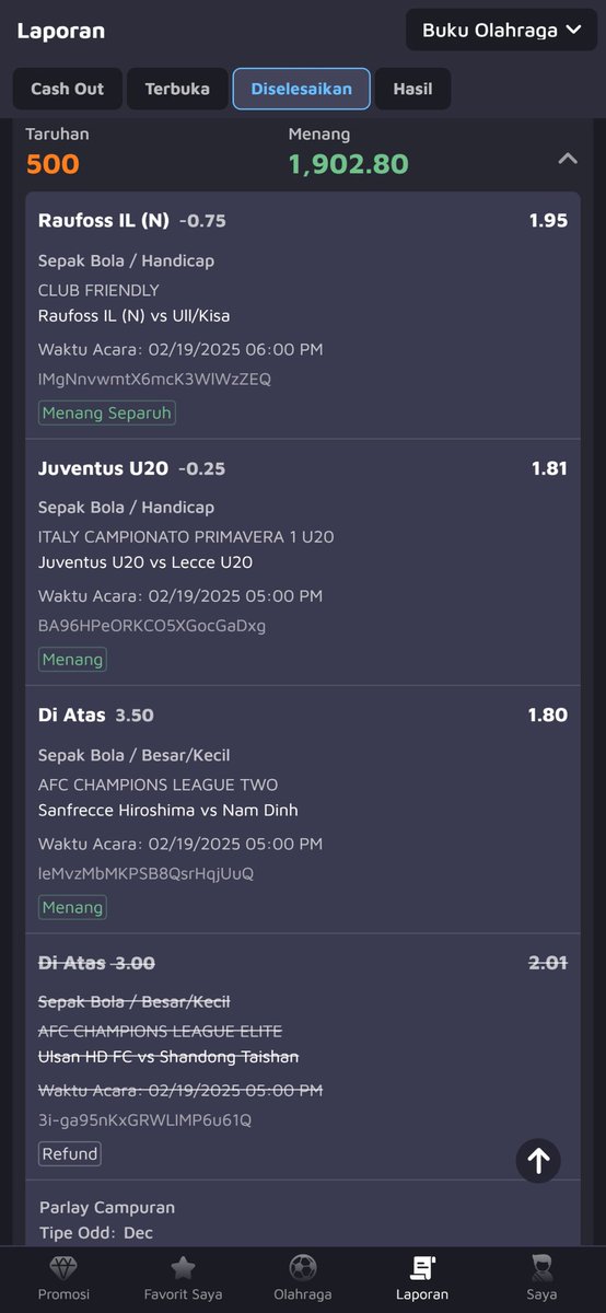 Bolacamarvipp's tweet image. Tipisan

#Championleague #Stopjudi #antivar #Prediction #Parlay #singlebet #zonauang #zonajajan #pinjol