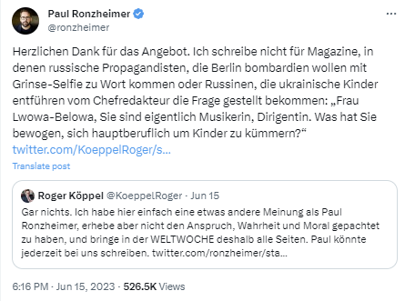 Sehr schön, gerade gesehen.