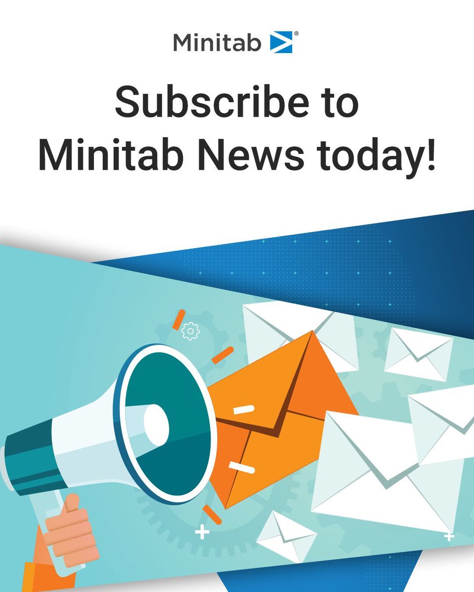 ↪️📰  Subscribe to Minitab News!
 
Our monthly #newsletter will keep you in the loop with expert tutorials, webinars, inspiring case studies, practical tips, and more valuable resources to support your analytics journey. 
 
👋 Join  now: 4wrd2.com/UhB1n73