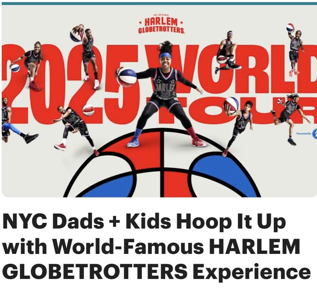 Tomorrow is the big day! Fifteen dads &amp; their kids are meeting up for the Harlem Globetrotters at MSG for the 1pm game on Feb 22. We are so excited. <a href="/Globies/">Harlem Globetrotters</a> <a href="/TheGarden/">MSG</a> #HarlemGlobetrotters #GlobeTrotterNation