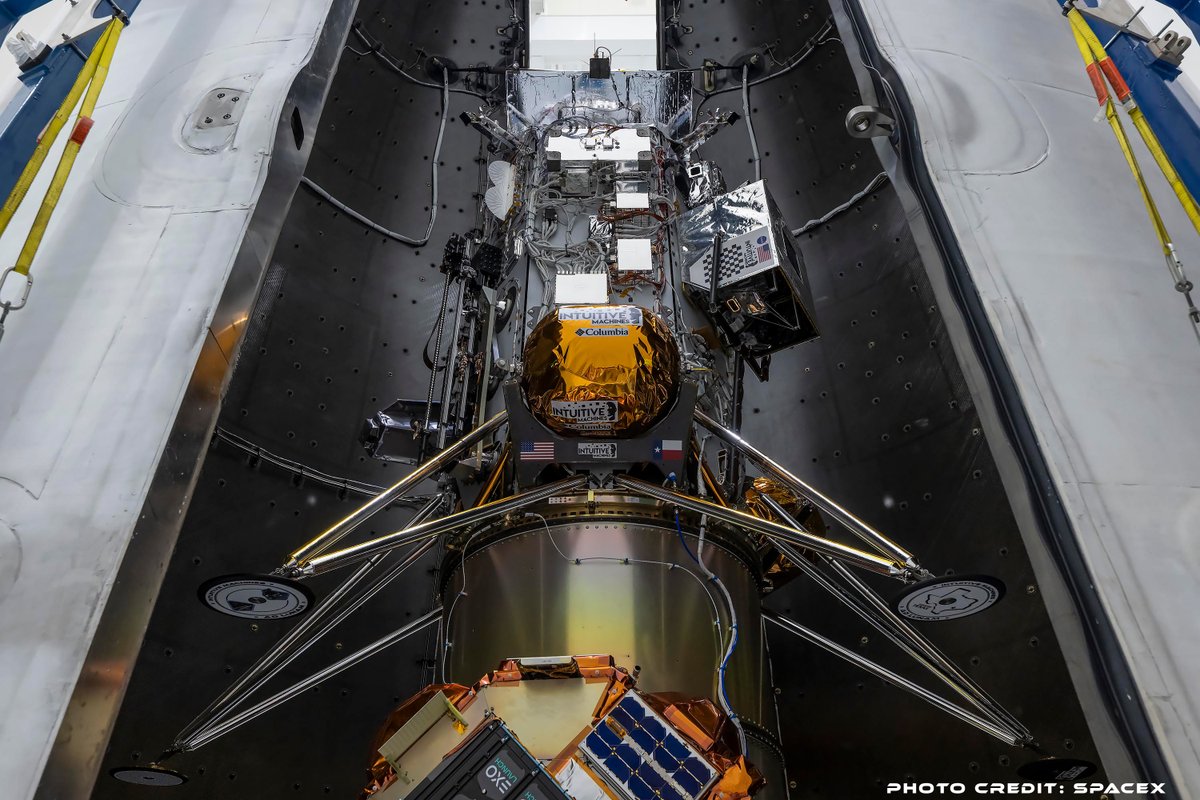 NASA's tweet image. To the Moon! On Feb. 26, NASA science and tech are set to launch on @Int_Machines’ Nova-C lander, Athena. Watch live coverage of our second lunar mission with Intuitive Machines here on X. go.nasa.gov/4bbk5wp