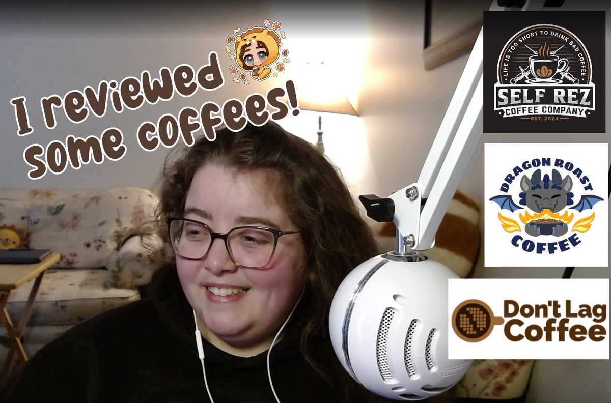 CoffeeLionn ☕️🦁 (@coffeelionn) on Twitter photo I reviewed some coffees today! I talked about the shipment packaging, coffee bag, prices, and more!
If you missed it, the highlights for <a href="/DragonRoast/">Dragon Roast Coffee</a>, <a href="/SelfRezCoffeeCo/">Self Rez Coffee Co</a>, and <a href="/DontLagCoffee/">Don't Lag Coffee</a> are all published on my TTV channel ☕️💛 Edited versions will be up on YouTube later on. I reviewed some coffees today! I talked about the shipment packaging, coffee bag, prices, and more!
If you missed it, the highlights for <a href="/DragonRoast/">Dragon Roast Coffee</a>, <a href="/SelfRezCoffeeCo/">Self Rez Coffee Co</a>, and <a href="/DontLagCoffee/">Don't Lag Coffee</a> are all published on my TTV channel ☕️💛 Edited versions will be up on YouTube later on.