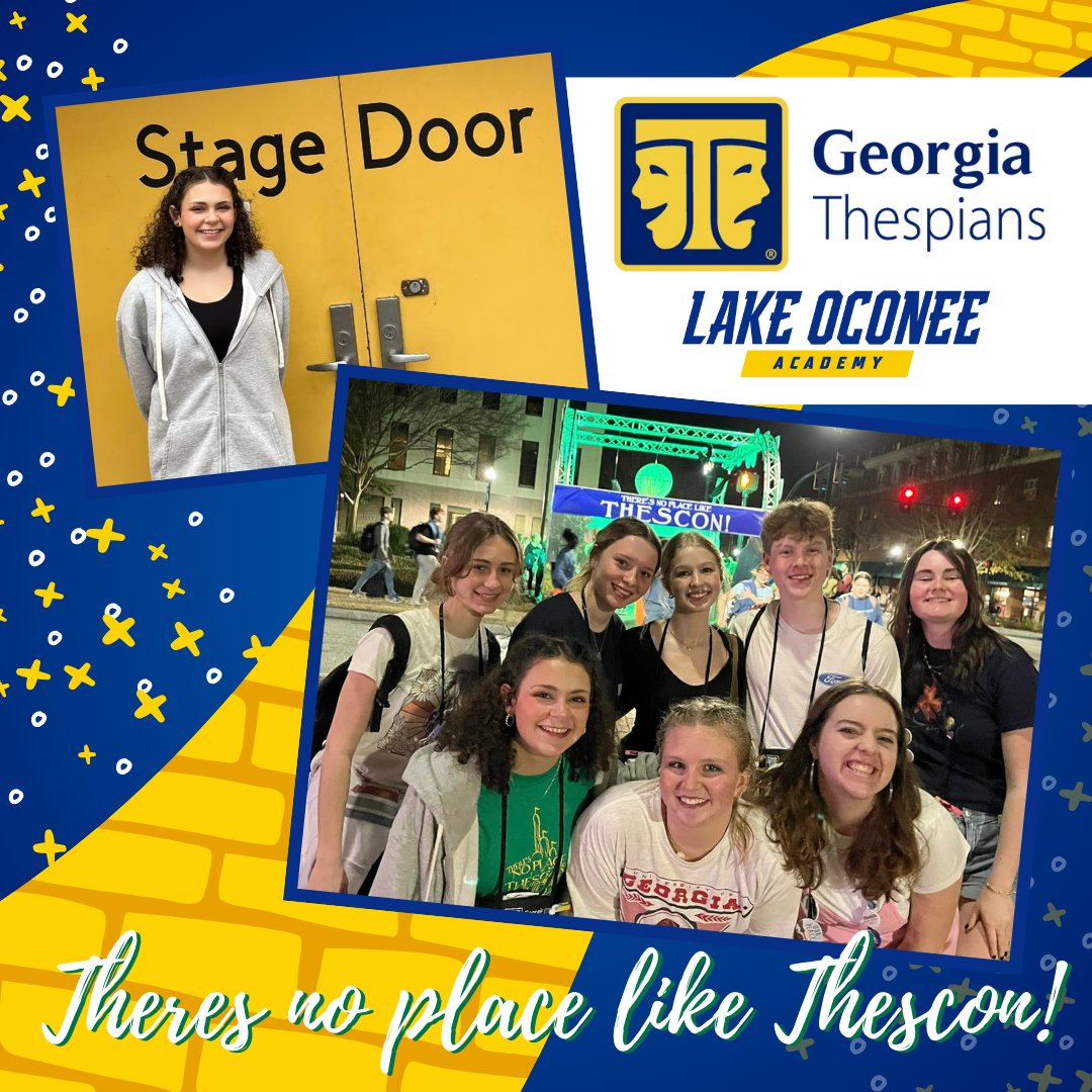 LOASchool's tweet image. Eight talented LOA students attended ThesCon from Feb. 6-8, diving into all things theatre! 🎭 Shoutout to Lillian Garcia-Carreras for performing with the 2025 All-State Theatre Troupe &amp;amp; Emilia Viscarra for her film fest selection! 👏 

#LOATheatre #ThesCon2025 #OneTitan
