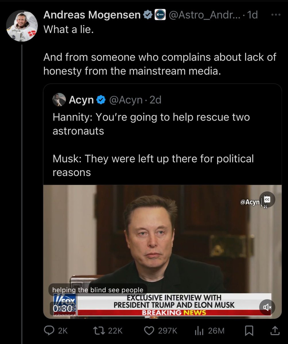 esjesjesj's tweet image. Elon keeps arguing with actual astronauts and getting his shit rocked