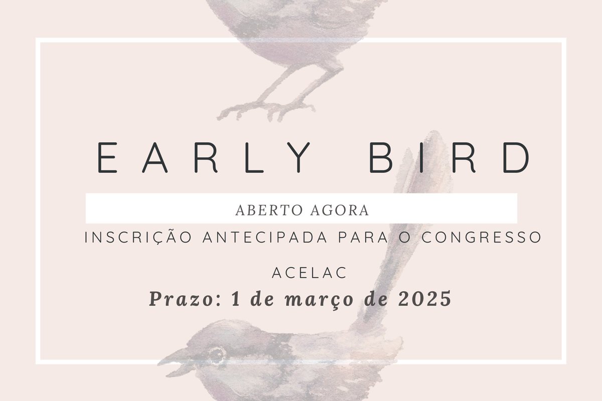 📣 Exciting news for academics and researchers! 🌎
The CALACS Congress early bird registration is now OPEN! 🐦
🗣️ Available in multiple languages
📅 Deadline: March 1st, 2025
🏃‍♀️ Act fast to secure your spot!
👉 Register now: calacs.payments.uit.yorku.ca