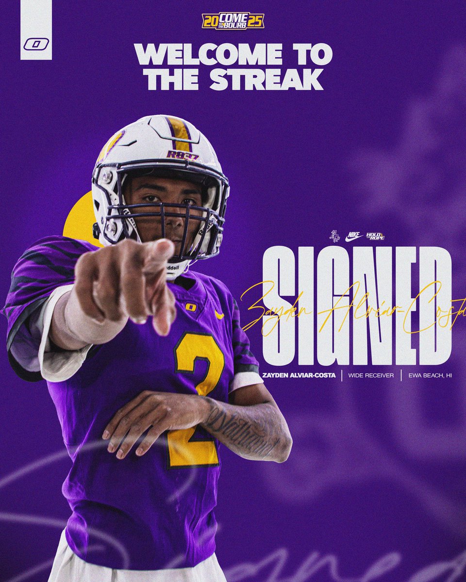 ONU FOOTBALL (@onazfootball) on Twitter photo Welcome to the Streak, <a href="/ZaydennAlviar/">Zayden Alviar-Costa</a> 🐅
Ewa Beach, Hawaii ➡️ THE BOURB
#ComeToTheBourb Welcome to the Streak, <a href="/ZaydennAlviar/">Zayden Alviar-Costa</a> 🐅
Ewa Beach, Hawaii ➡️ THE BOURB
#ComeToTheBourb