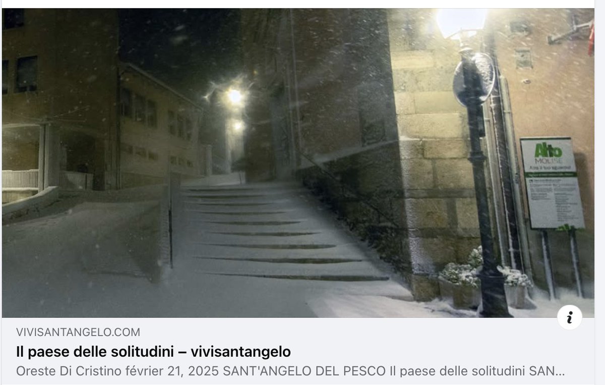 Il racconto di questa settimana è online su vivisantangelo!
𝗜𝗹 𝗽𝗮𝗲𝘀𝗲 𝗱𝗲𝗹𝗹𝗲 𝘀𝗼𝗹𝗶𝘁𝘂𝗱𝗶𝗻𝗶
Clicca sul link per leggere la versione completa!
vivisantangelo.com/il-paese-delle…