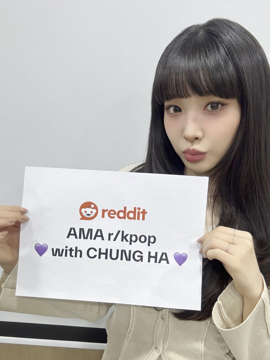 The great <a href="/CH_CHUN9HA/">청하 CHUNGHA</a> will be doing an AMA on r/kpop this Tuesday, February 25th at 10 AM KST. 

Check out the link below for more details and to send in your questions! ❤️

👉 redd.it/1iuytli 👈

#CHUNGHA #청하
