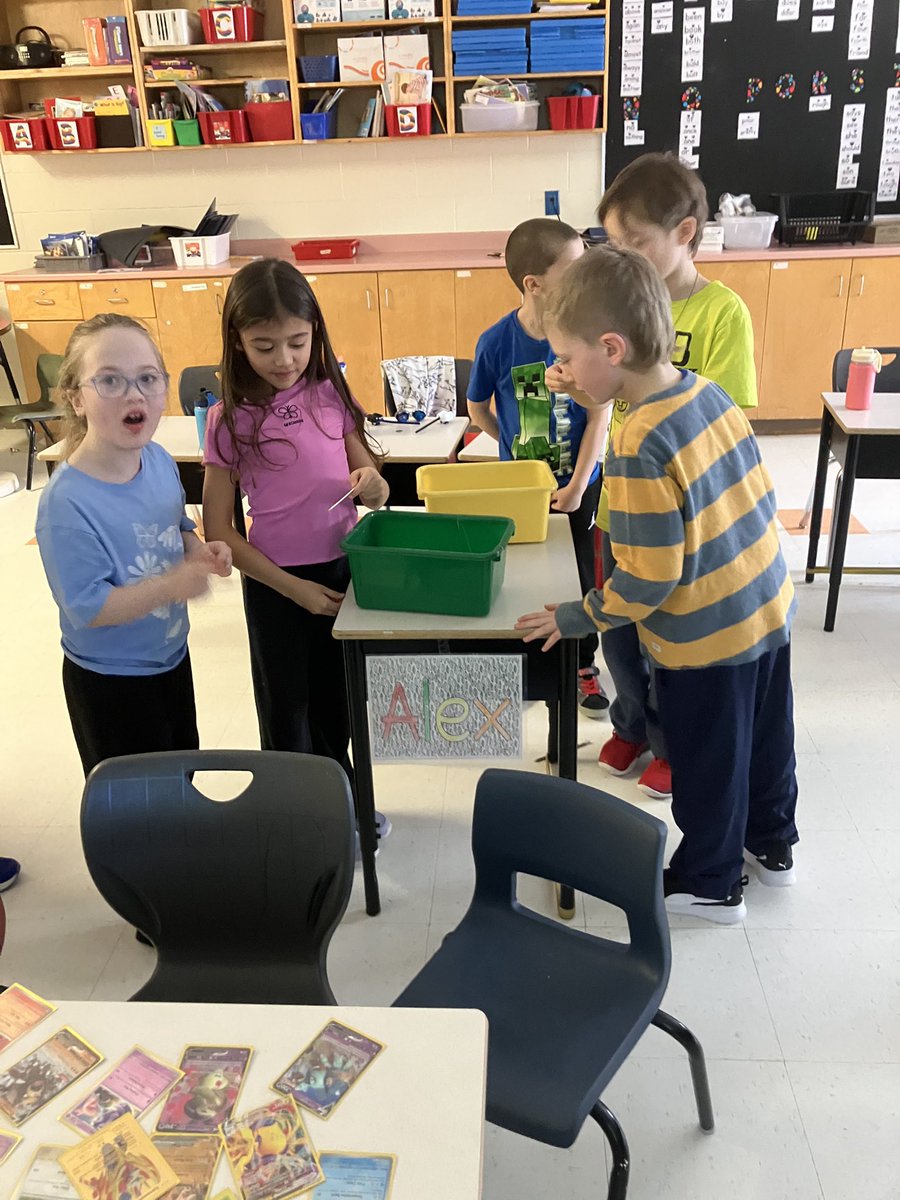 InvernessECA's tweet image. Math is more fun as a game! 🎉 Students in 2A had a blast playing Kaboom! to practice addition. Solve a problem, keep the stick—but pull a Kaboom! and lose them all! Suspense, laughter, and learning all in one. 🔢🔥 #MathGames #FunWithNumbers