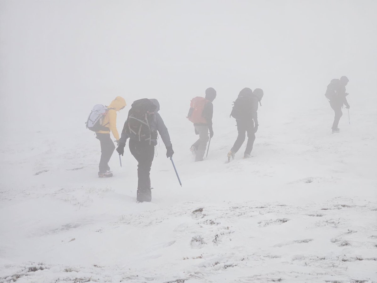adventures_out's tweet image. Challenging day on the Winter Mountain as Wind, Snow, -12 Temperatures &amp;amp; Low Visibility were all part of the journey for this robust Winter Skills group! 💪🥶❄️ Navigation was key to determine location 🗺📍#DofE #WinterSkills #ThinkWinter #OutlookAdventures @DofE @DofEScotland