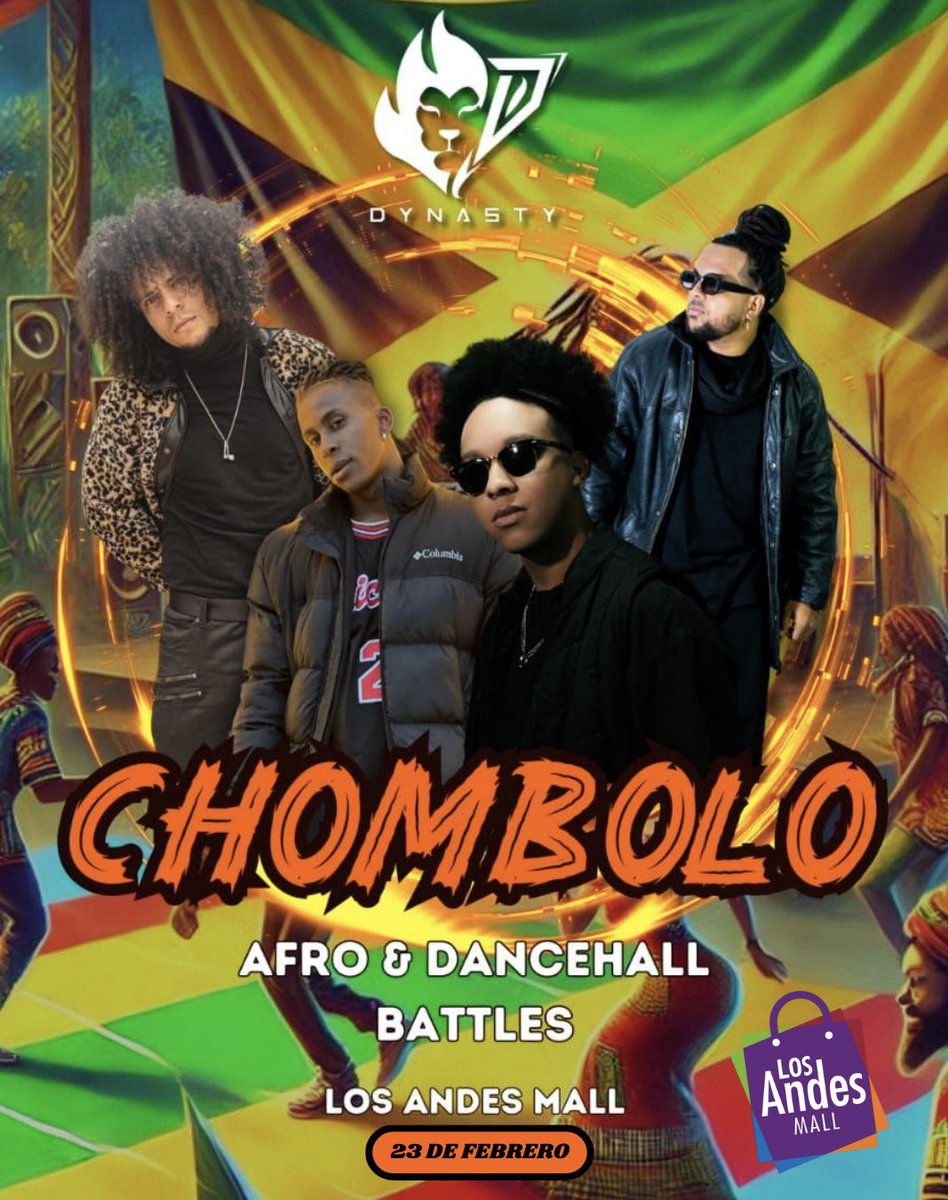 🔥🎶 ¡Prepárate para una batalla llena de ritmo y energía! 🎶🔥

Los Andes Mall se convertirá en el escenario de una increíble batalla de Afro &amp; dancehall.

🗓️ 23 de febrero
🎟️ Evento gratuito

¡No te lo pierdas! La cultura urbana se vive aquí. ✨
#Batalladebaile #dancehall