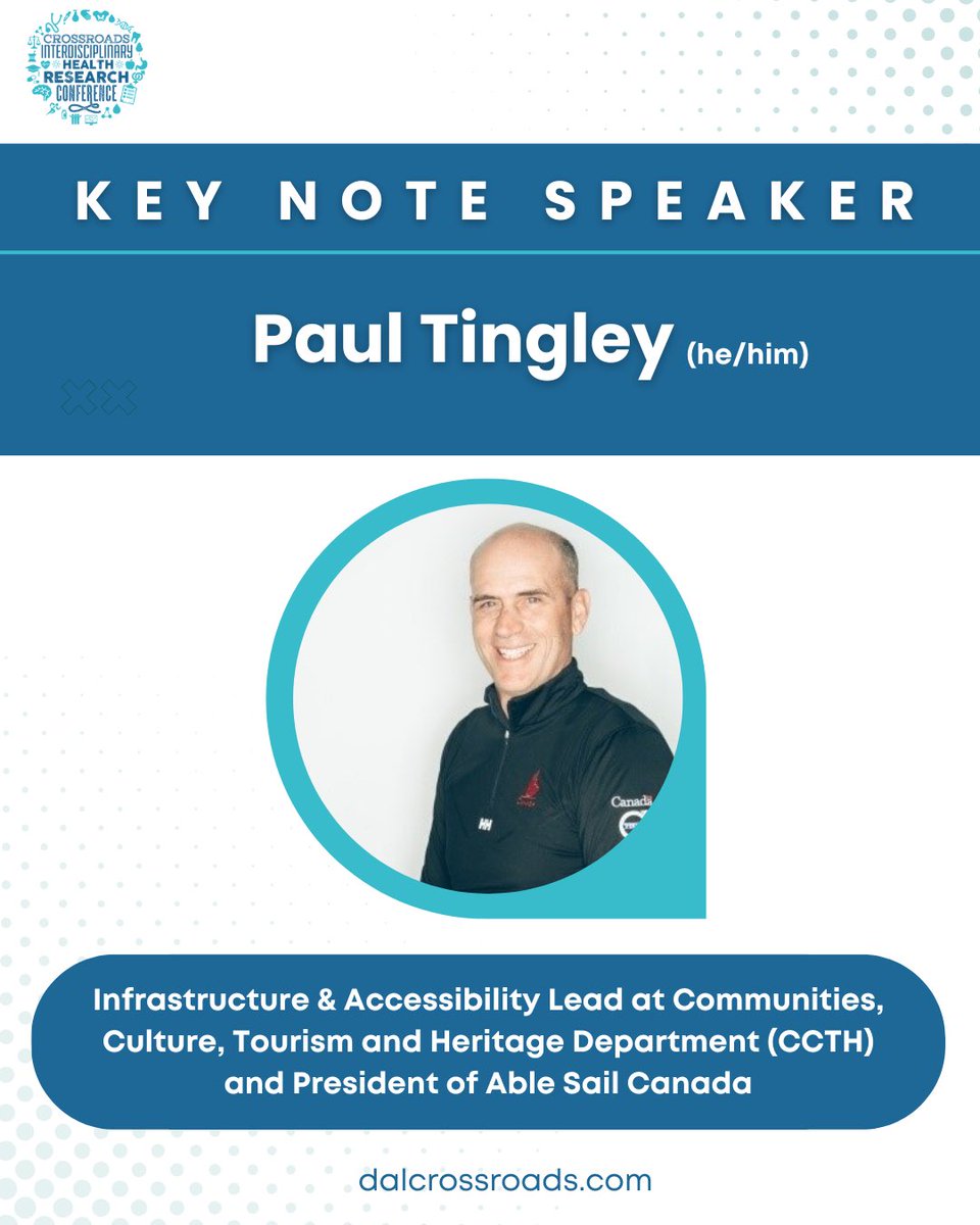 Introducing the other one of our KEY NOTE SPEAKERS for this year’s Conference: Paul Tingley! 📣

#dalcrossroads 🩵