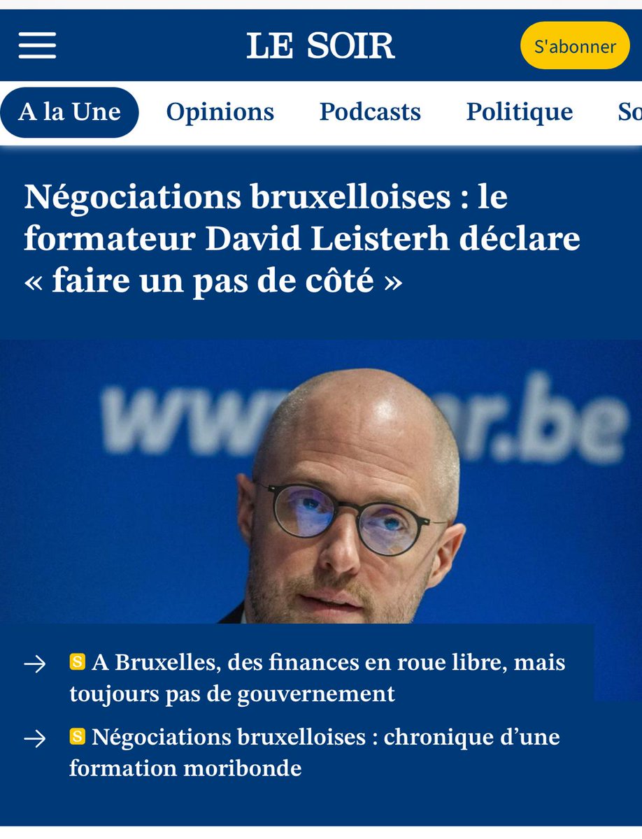 David Leisterh stapt opzij 🏛: negen maanden wachten voor dit resultaat… ⏳ Dat is de bittere conclusie van Team Fouad Ahidar na deze formatieopdracht onder leiding van de MR. Het is tijd om andere opties te overwegen, en waarom geen progressieve coalitie?