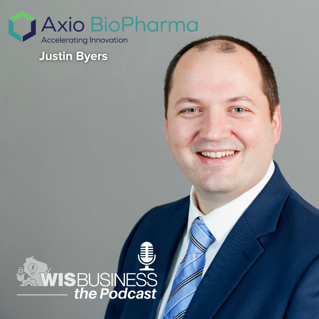 WisBusiness's tweet photo. “What’s really setting @AxioBiopharma apart is that we’re using #AI at the foundation of the company, specifically we’re using AI in the #processdevelopment cycle,” said CEO Justin Byers, who previously worked as a #processdevelopment scientist. 
 🎙https://t.co/X2WiOq0Eoh https://t.co/Zhjn0nTXyz