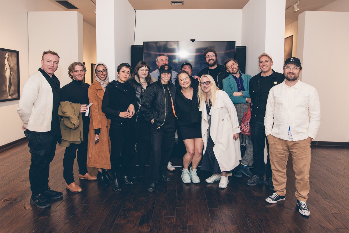 A mighty group gathered during Frieze Week LA to celebrate a poem — published on paper in 1956, reimagined on blockchain in 2025.

Ross Goodwin &amp; I had a truly wonderful conversation, one that only comes of great work and collective respect for the past + potential of verse. We