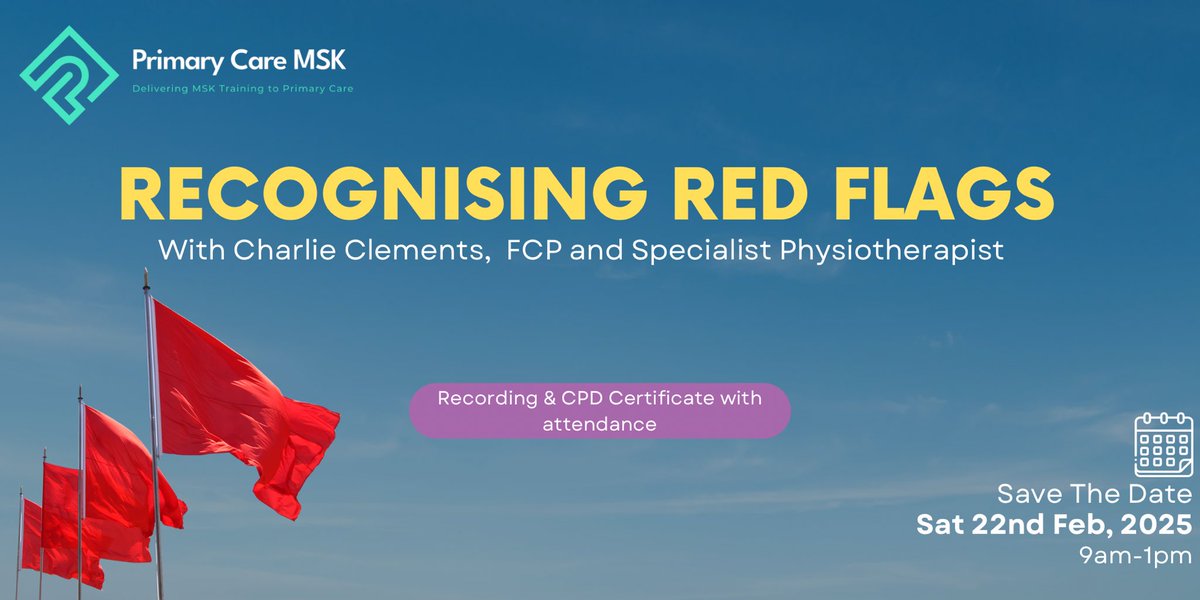 🚨 Final Call: Last Few Tickets + 10% Off! 🚨

⏳ Tomorrow’s the day! If you’ve been thinking about joining our Recognising Red Flags in MSK Care course, this is your last chance – and we’ve got an exclusive discount for you.

🎟 Use code: PCMSK10 for 10% off!

Every MSK