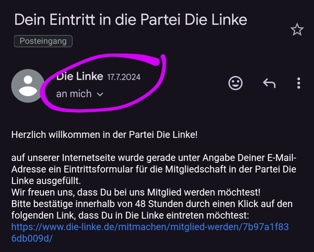 Wollte nur mal sagen das ich in <a href="/dieLinke/">Die Linke</a> eingetreten bin, BEVOR es cool war 😎🫡

#DeshalbDieLinke
#nachDerAmpelLinks
