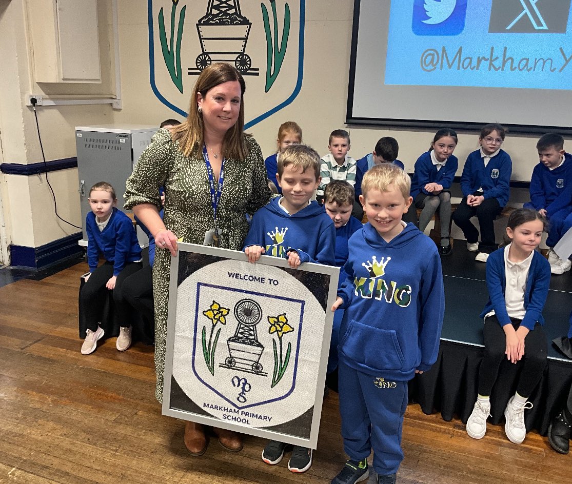 What a beautiful gift from one of our families. So clever, so talented! We’ll be proud to display it in our school 💙 Diolch LM &amp; LM ☺️