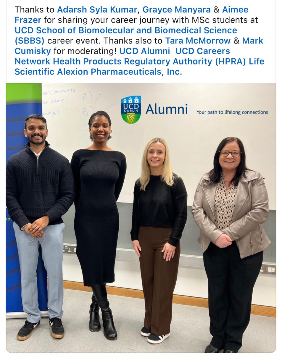 Toxicology at UCD (@toxicology_ucd) on Twitter photo Thanks to our amazing alumni for their career insights and advice for our current MSc Reg Affairs & Tox students 👏👏 <a href="/UCD_SBBS/">UCD SBBS</a> <a href="/ucdscience/">UCD Science</a> <a href="/ucddublin/">University College Dublin</a> <a href="/UCDALUMNI/">UCD ALUMNI</a> <a href="/UCDCareers/">UCD Careers Network</a> Thanks to our amazing alumni for their career insights and advice for our current MSc Reg Affairs & Tox students 👏👏 <a href="/UCD_SBBS/">UCD SBBS</a> <a href="/ucdscience/">UCD Science</a> <a href="/ucddublin/">University College Dublin</a> <a href="/UCDALUMNI/">UCD ALUMNI</a> <a href="/UCDCareers/">UCD Careers Network</a>