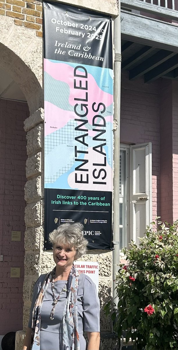 Ireland's Office for the Caribbean (@irlincaribbean) on Twitter photo Such a joy to return to <a href="/BarbadosMuseum/">Barbados Museum</a> to visit our very popular exhibition: Entangled Islands-#Ireland & the #Caribbean
Also a delight to engage with Curator <a href="/natsamcguire/">Dr. Natalie McGuire</a>
Delighted to bring Ireland’s Ambassador to #CARICOM <a href="/IEAmbBrazil/">Ambassador of Ireland to Brazil</a> engage w/ the exhibit & museum visitors Such a joy to return to <a href="/BarbadosMuseum/">Barbados Museum</a> to visit our very popular exhibition: Entangled Islands-#Ireland & the #Caribbean
Also a delight to engage with Curator <a href="/natsamcguire/">Dr. Natalie McGuire</a>
Delighted to bring Ireland’s Ambassador to #CARICOM <a href="/IEAmbBrazil/">Ambassador of Ireland to Brazil</a> engage w/ the exhibit & museum visitors