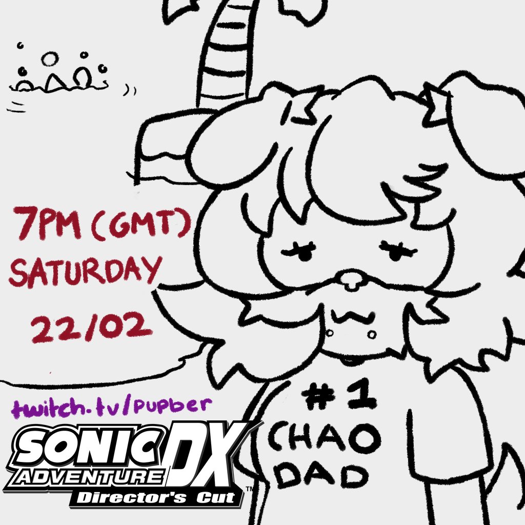 PupberVT's tweet photo. hello everywan! !
🔴 tune in TOMORROW for more sonic adventure DX - i promise not to spend the majority the stream in the chao garden this time 🐶
#sonicadventureDX #ENVtuber https://t.co/kMg4SkLMpo