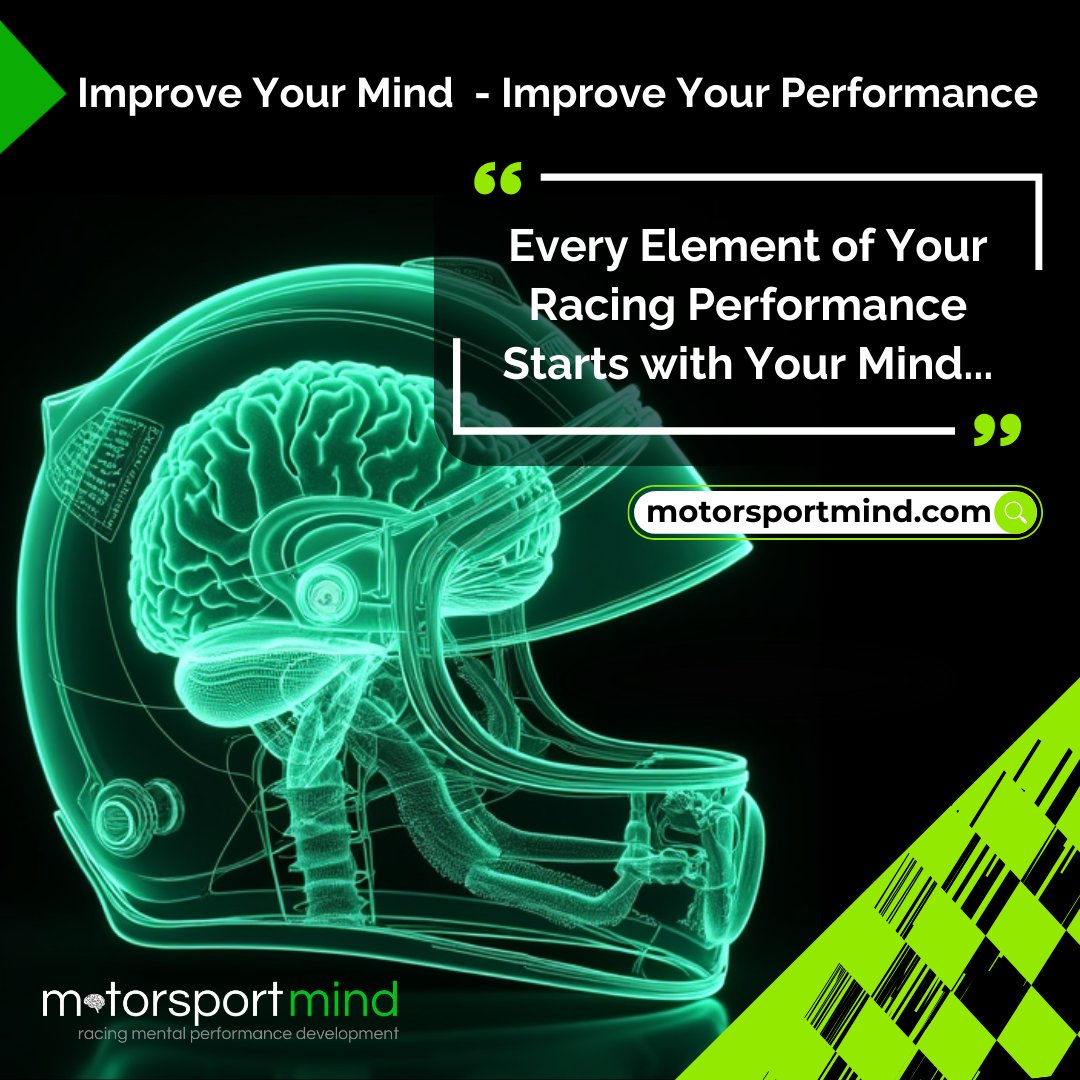 motorsportmind's tweet image. Think about it - from split-second decisions to maintaining focus under pressure, to having motivation to get on the sim or go to the gym it all begins up here 👆🧠. 
#MentalPerformance #RacingMindset #MotorsportPsychology #PeakPerformance #InnerRacing