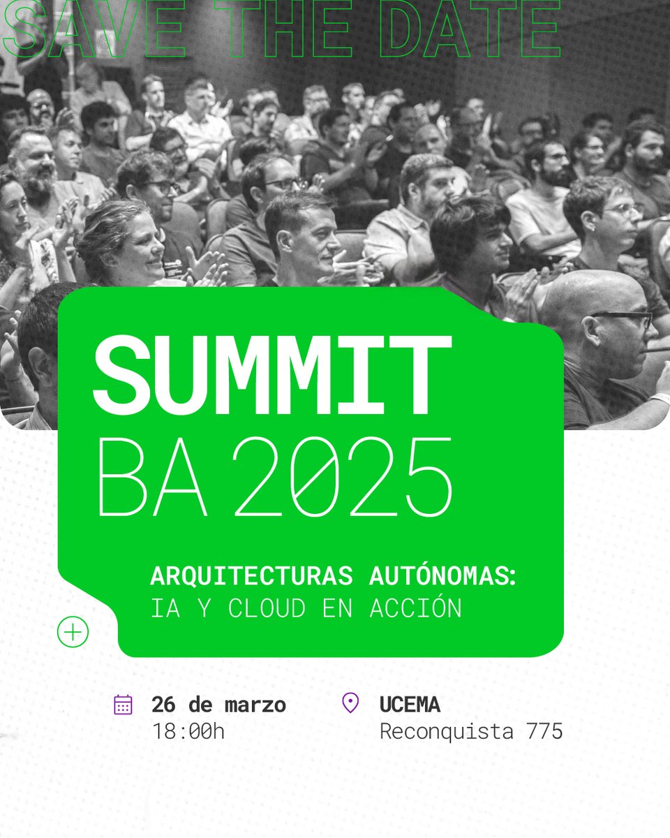 ¿Nos extrañaban por acá? 🤔

💥¡VUELVE ARQCONF!💥Te invitamos al #SUMMIT2025, con foco en Arquitecturas Autónomas: #IA y #Cloud en Acción.🤓 ¿Te lo vas a perder?

📝¡¡¡¡Las inscripciones ya están abiertas!!!! 
Reservá tu lugar: arqconfsummit2025.eventbrite.com.ar