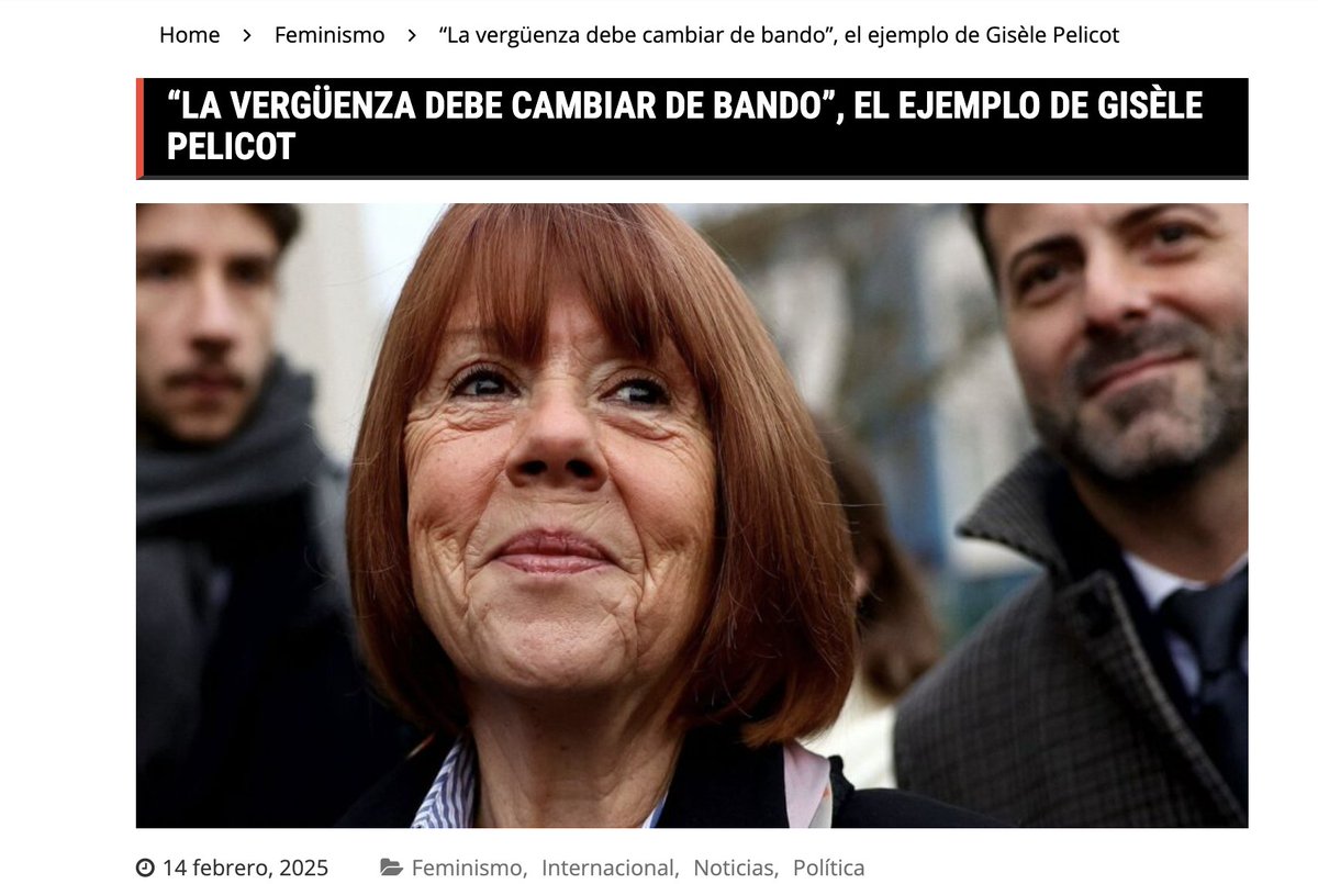 _rosa_mexico's tweet photo. Gisèle Pelicot se enfrentó a la cultura de la violación que exige que las supervivientes de abusos lleven la carga de la vergüenza y el secreto. 

https://t.co/SoygQ5dcLM https://t.co/G0UueSJPcz