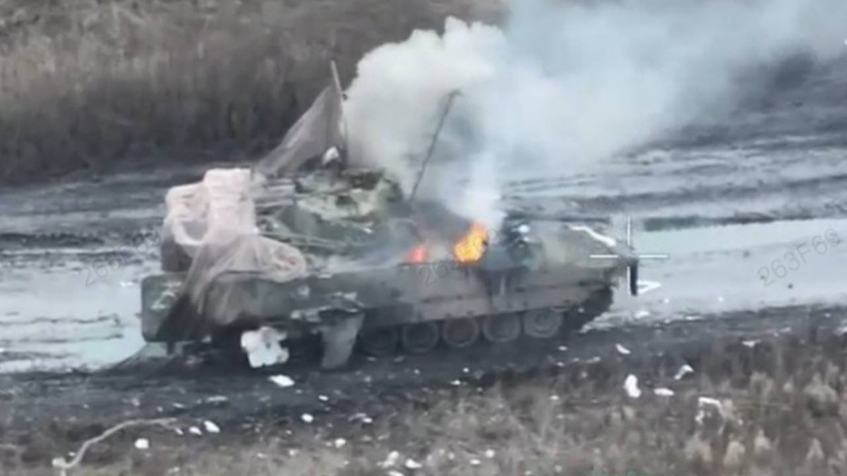 kriegsforscherD's tweet photo. The only way I feel a little bit positive when I see an enormous amount (for AFU) of destroyed Western vehicles such as this CV-90 from the 21 mechanised brigade that was lost at 22.12.24 — they saved and continue saving a lot of lifes! https://t.co/ak0I6SVpXh