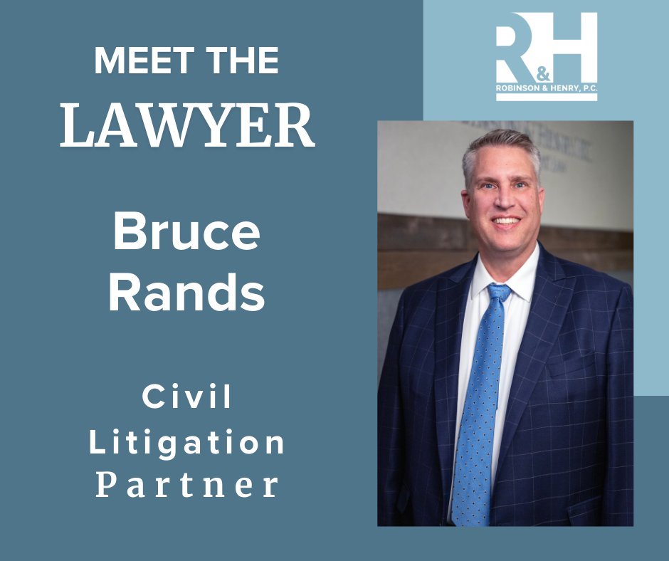 RobinsonHenry's tweet image. Bruce Rands is a skilled civil litigation attorney with a wealth of experience. He is dedicated to defending businesses in high-stakes disputes and achieving successful outcomes for his clients.
#CivilLitigation #LitigationAttorney #AttorneyAtLaw #LawFirm