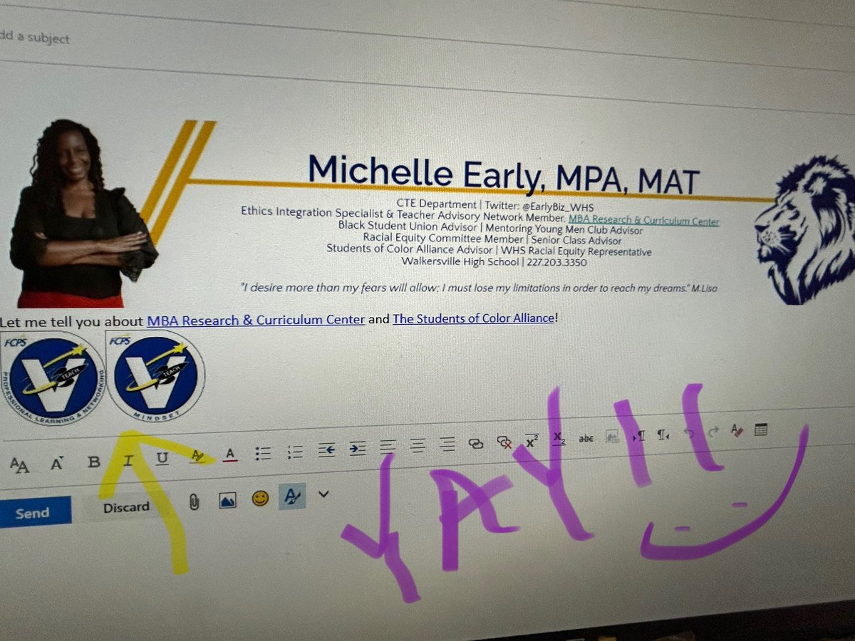 Michelle Early (@earlybiz_whs) on Twitter photo Check out my newest additions!
#Fcpsvanguard
<a href="/DrWare_FCPS/">Dr. Stephanie Ware</a> <a href="/EHainesFCPS/">Eric Haines</a> <a href="/_swelks/">Sarah Welker</a> Check out my newest additions!
#Fcpsvanguard
<a href="/DrWare_FCPS/">Dr. Stephanie Ware</a> <a href="/EHainesFCPS/">Eric Haines</a> <a href="/_swelks/">Sarah Welker</a>