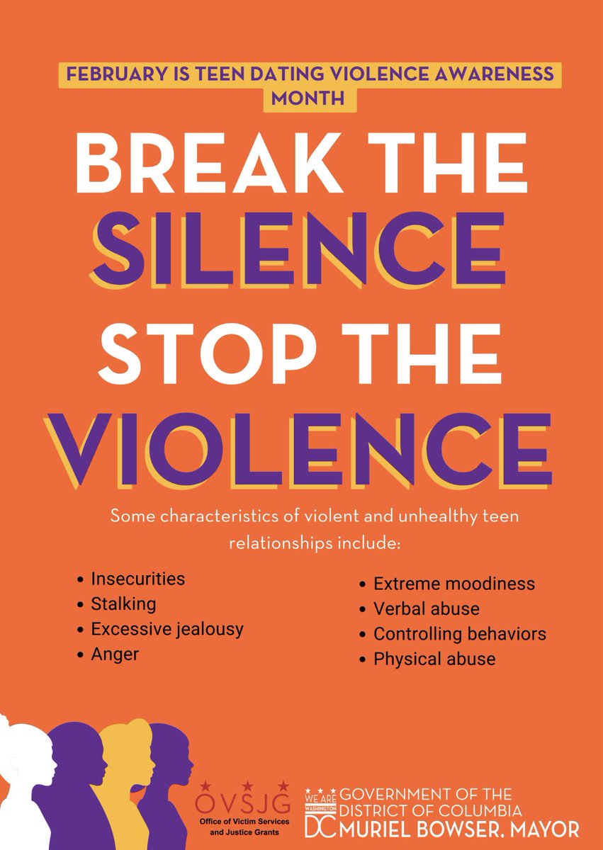 OVSJG_DC's tweet photo. February is Teen Dating Violence Awareness Month! Did you know that 1.5 million teenagers in the U.S. state they have experienced abusive behavior in a dating relationship? Healthy love is built on being safe, seen and respected! #TDVAM25 #loveisrespect https://t.co/zu3CaW5VOo