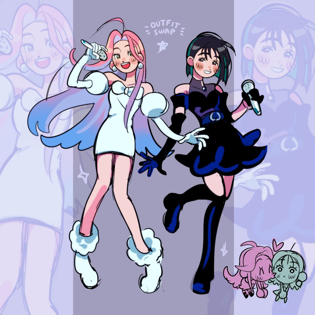 really quick but I wanted to draw them so bad since I watched wiege AAAA