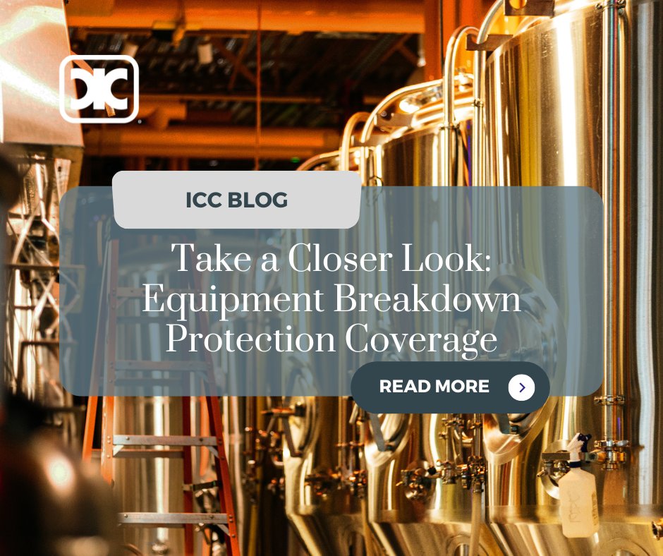 ICCInsurance's tweet photo. 1/2 Read more about the critical role of equipment breakdown protection coverage in this week's #ICCBlog. https://t.co/ZPuQLJI1ly
