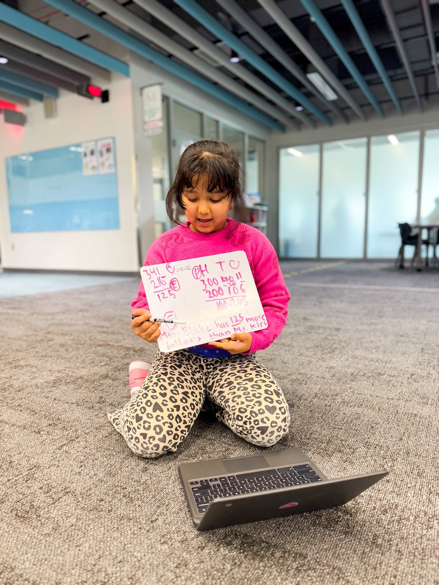 Second graders are stepping into the role of teacher! 🎉📚✨ Using Seesaw in the Commons, they’re showcasing their math skills by explaining their thinking and sharing their learning. 🍎➗✖️#theminettconnection #minettgrown