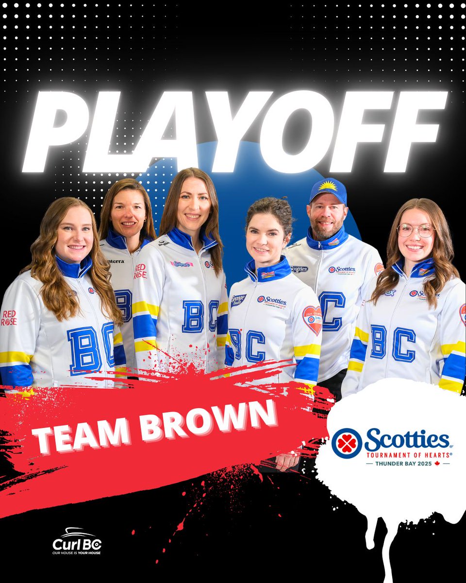 CurlBC's tweet photo. π₯ It's PLAYOFF TIME!
@teambrowncurling plays the 3vs4 game tonight at 4pm PST, against the loser of Team Canada vs Team Nova Scotia.
Cheer them on!!! πππ
πΊ Broadcast: TSN
π»Livescores: https://t.co/RNQu83wyOh
πInfo: https://t.co/I60kbkx9Qc
#GoBCGo #STOH2025 https://t.co/LT4S1Tfsda