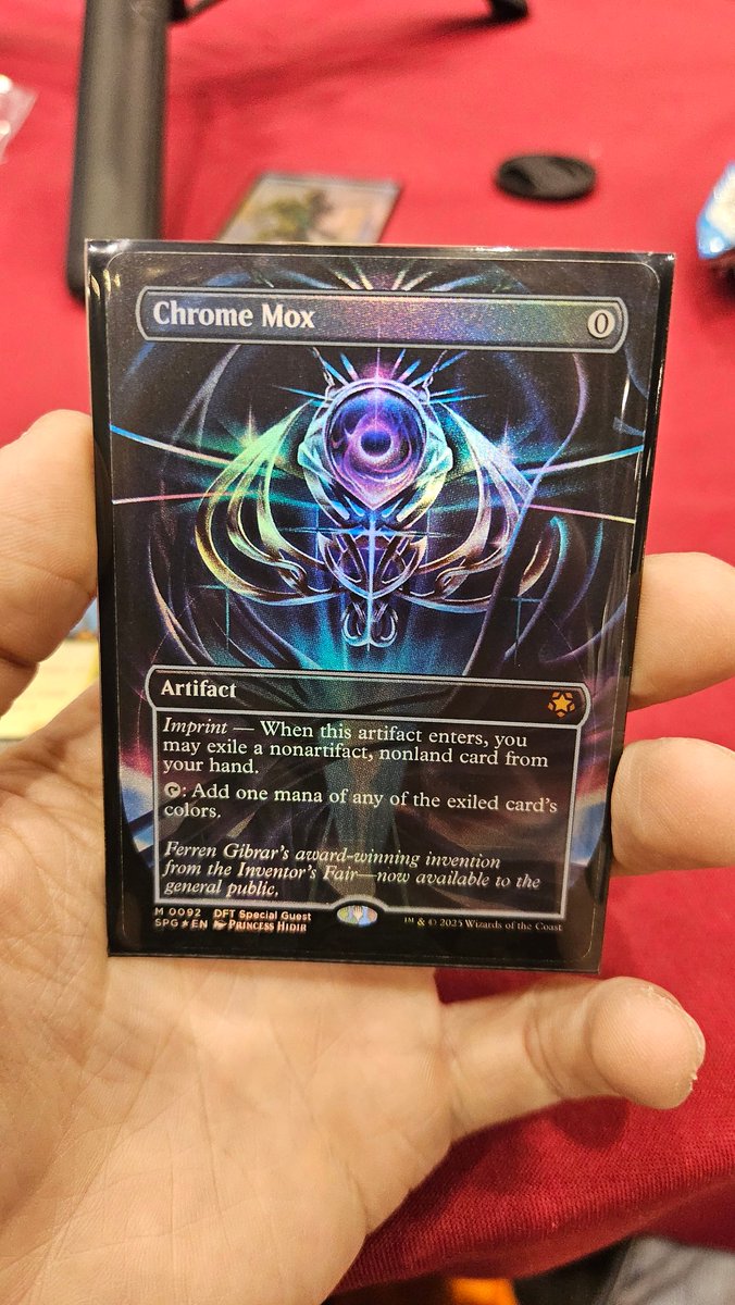 Channel_Colter's tweet image. Welp the Collector Booster that came with my MagicCon Badge just covered the difference between the Premium and the Regular weekend pass🙏💀