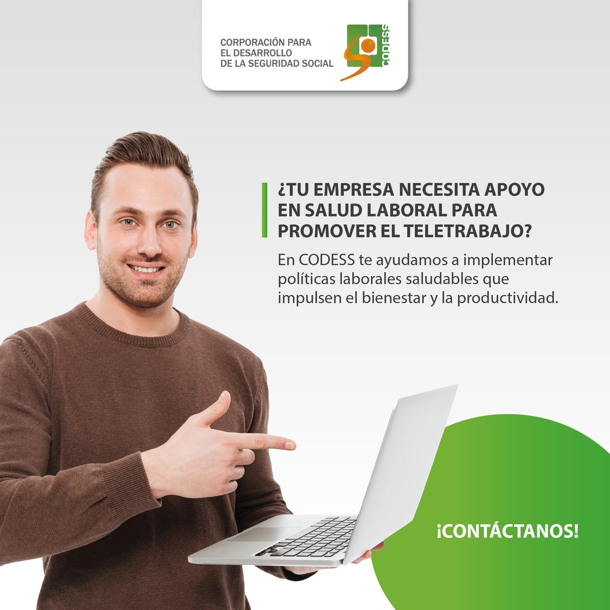 codessco's tweet image. El teletrabajo tiene muchos beneficios, pero también retos que tu empresa debe gestionar. En CODESS te ayudamos a encontrar el balance. ⚖️
🌐 Contáctanos y descubre cómo promover el bienestar laboral en tu empresa.

#TeletrabajoProductivo #BienestarLaboral #CODESS