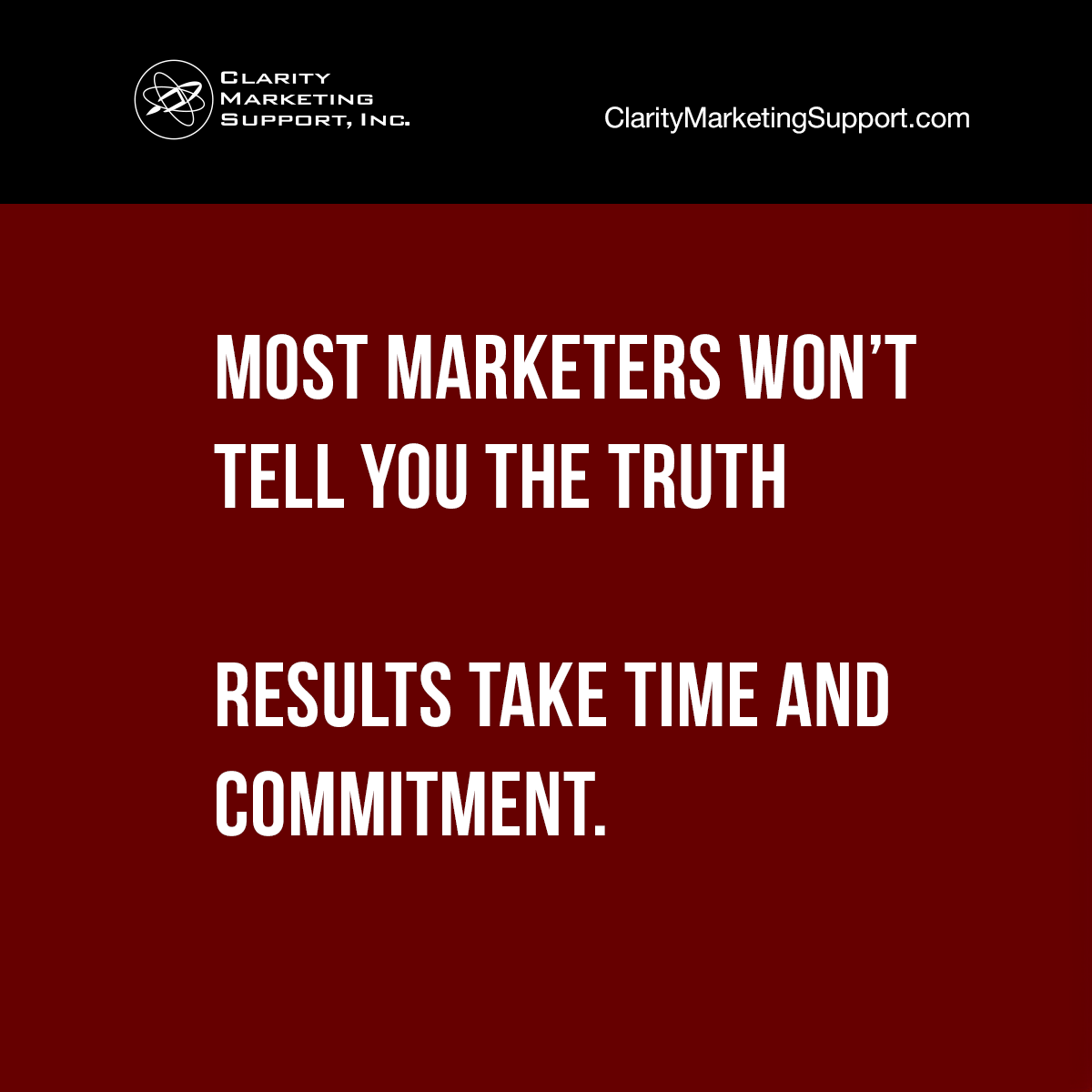 petemonfre's tweet image. Most marketers won’t tell you the truth—results take time and commitment. 
#MarketingROI #B2BSuccess