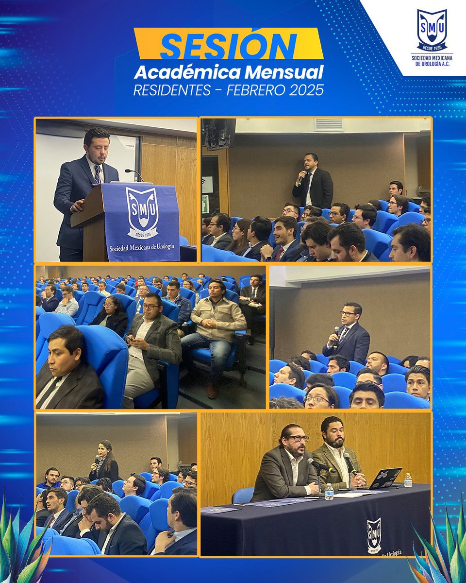 ¡Tuvimos una gran sesión! Agradecemos la intervención del Dr. Adrián M. Garza en el Concurso de Estudios Diagnósticos y al Dr. Luis Arturo Orozco, en el Caso Clínico.

¡Nos entusiasma la participación de todos los residentes! 👏👏

#SMU25 #ResidentesSMU #UrologíaEnMovimiento