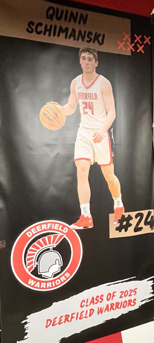 Senior week shoutout #8. Excited to celebrate Quinn Schimanski (aka 24 Savage) on Friday. Come on out at 6:30pm for Quinn and then stay for the game at 7pm.