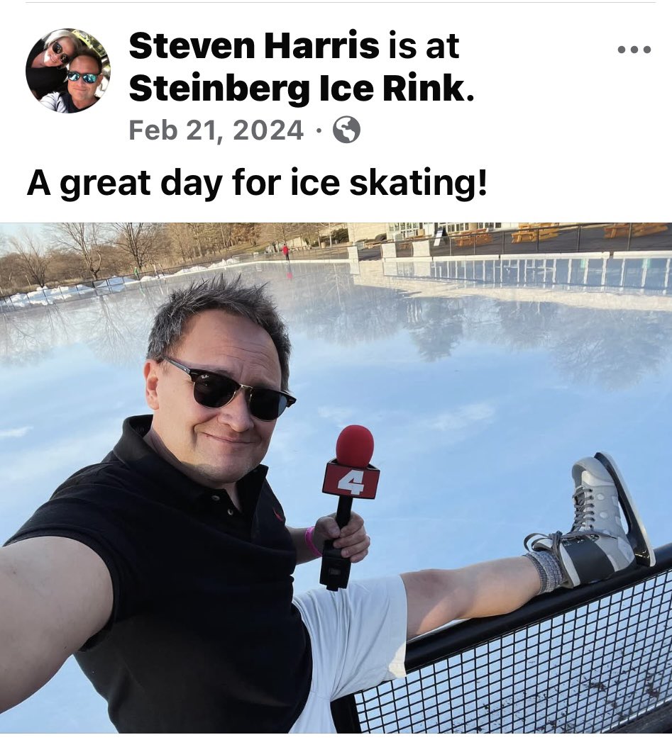 Last year on this day…I was skating in shorts!