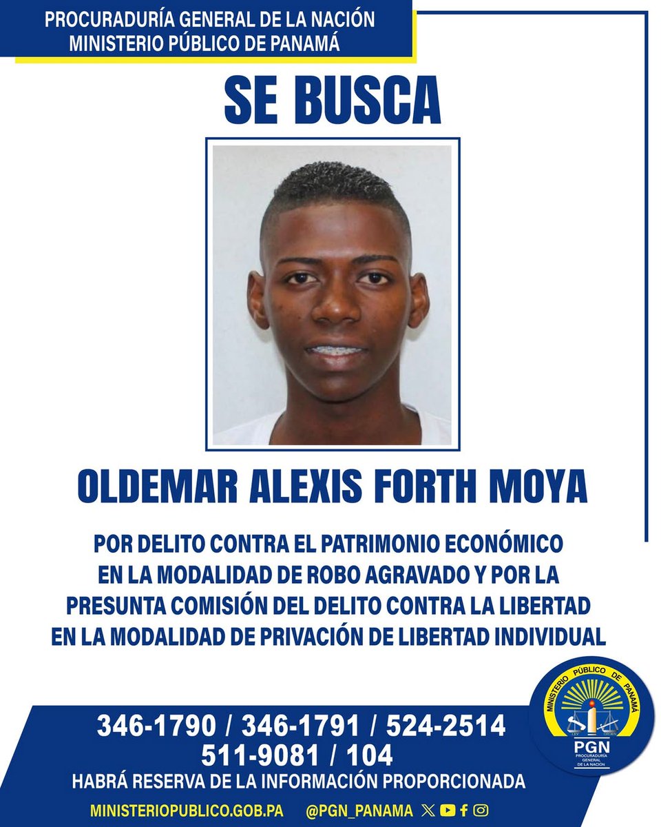 TReporta's tweet image. #SeBusca | El Ministerio Público solicita colaboración para dar con el paradero de Oldemar Alexis Forth Moya, a quien se le vincula con la privación de libertad de Dayra Caicedo, de 23 años, hecho registrado la noche del miércoles 19 de febrero de 2025, en Vista Alegre de…