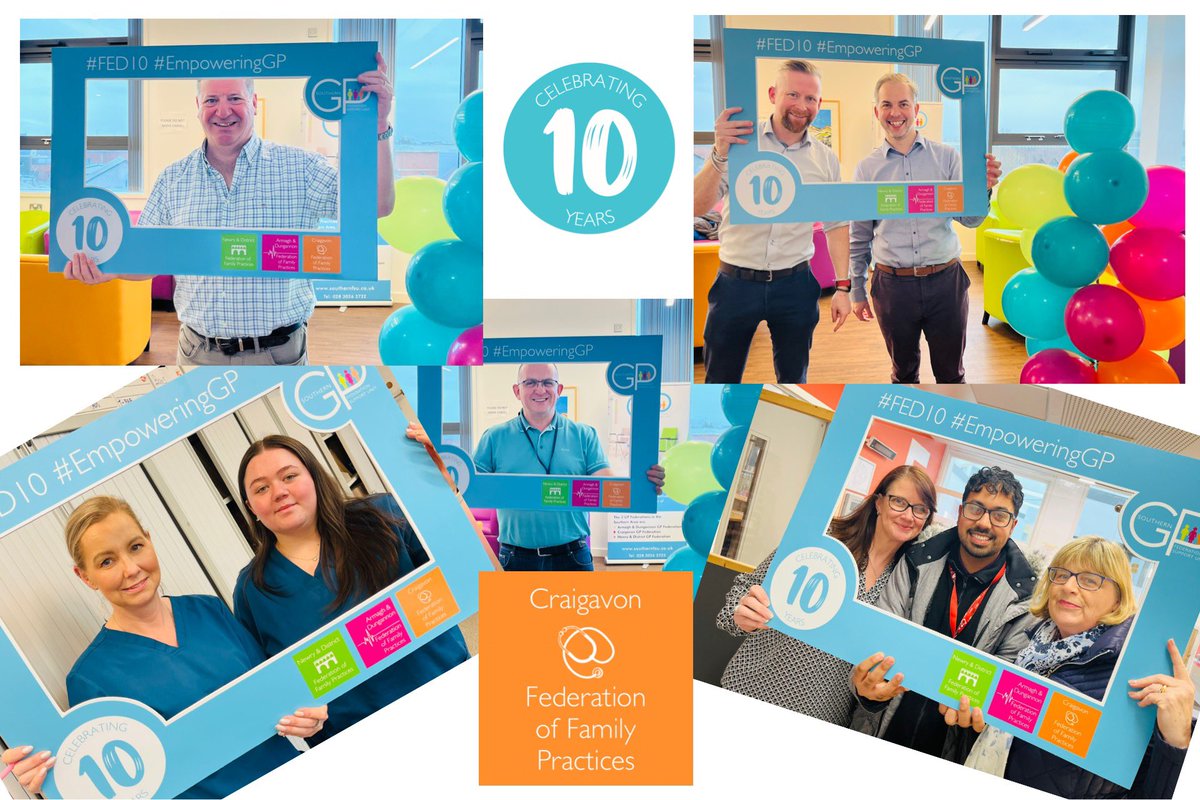 southern_fsu's tweet photo. It was fantastic to see everyone who joined the celebrations for 10 years of Craigavon GP Federation at Portadown Health Centre today! 🎉🧁 Stay tuned for more celebrations next week! #FED10 #EmpoweringGP https://t.co/XitHoejPBT