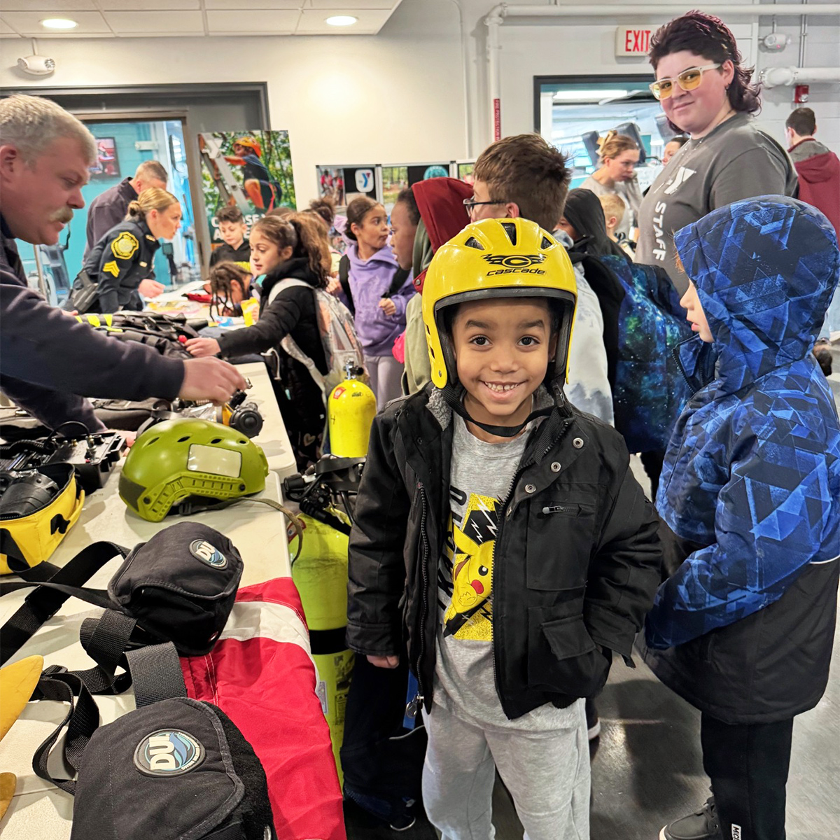 This week we welcomed kids to Community Water Safety Day in Haverhill! It may be cold now, but still a great time to sign up for swim lessons at your local Y. Thanks to <a href="/cityofhaverhill/">City of Haverhill</a> Mayor Belinda Barrett, the Haverhill YMCA, <a href="/HaverhillPolice/">Haverhill Police</a>, <a href="/HaverhillFire/">Haverhill Firefighters Local 1011</a>, and <a href="/BeverlyFire/">Beverly Fire Dept</a>.