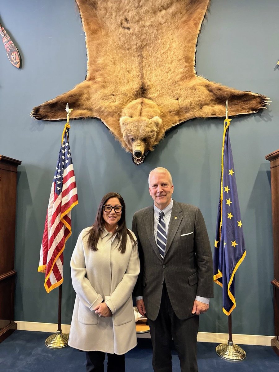 Enjoyed meeting with <a href="/SenDanSullivan/">Sen. Dan Sullivan</a> to discuss my commitment to implementing President <a href="/realDonaldTrump/">Donald J. Trump</a>'s agenda at the Department of Labor by putting the American Worker First 🇺🇸