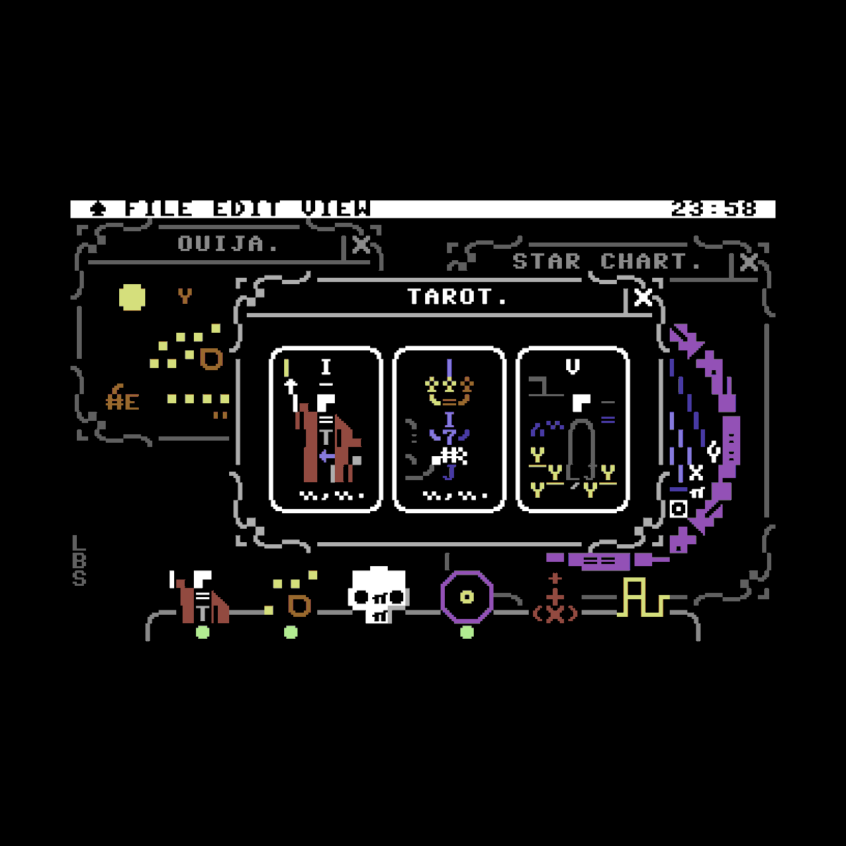 Mistigris (@mistfunk) on Twitter photo Mistigram: on the top floor of the wizard's tower, when they're done pondering their orb they fire up a vintage 8-bit computer and use it to answer some e-mails. This #PETSCII-inspired concept sketch of DivineOS, running all the essential magic apps, was drawn by <a href="/littlebitspace/">ππππππππππππππ</a>. Mistigram: on the top floor of the wizard's tower, when they're done pondering their orb they fire up a vintage 8-bit computer and use it to answer some e-mails. This #PETSCII-inspired concept sketch of DivineOS, running all the essential magic apps, was drawn by <a href="/littlebitspace/">ππππππππππππππ</a>.