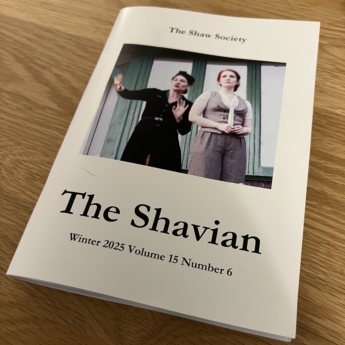 One of the great joys of #ShawSociety membership is receiving the latest copy of ‘The Shavian’! This edition covers riots in Bulgaria, translating Shaw, and his impact on British regional theatre, and reviews of recent productions &amp; events #TheShavian