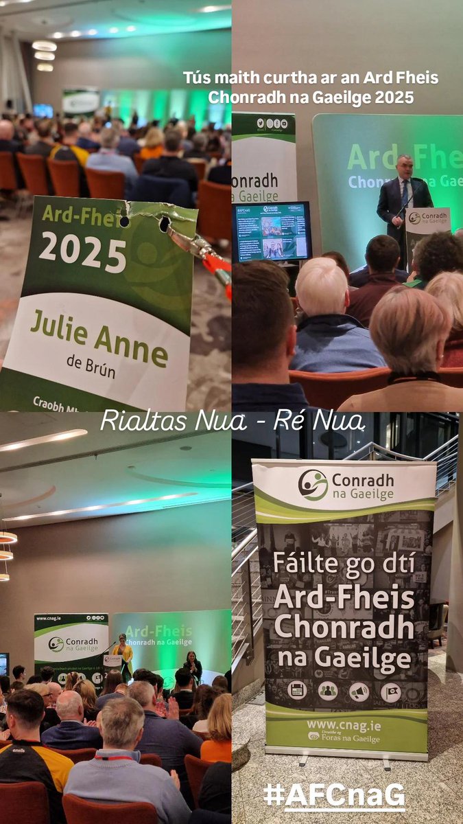 Tús maith curtha ar an Ard-Fheis Chonradh na Gaeilge 2025

Rialtas Nua - Ré Nua

Maith sibh uilig!

#AFCnaG #Gaeilge