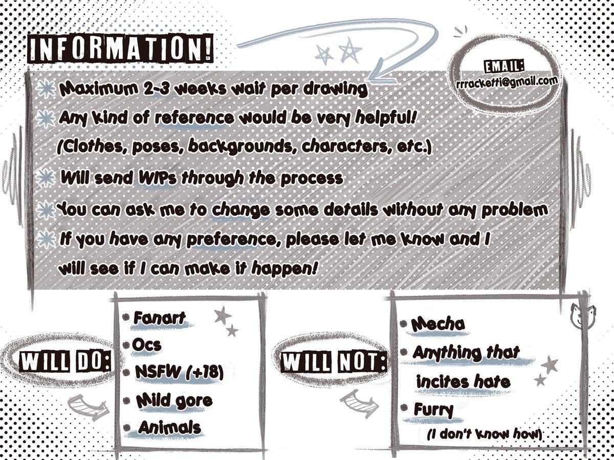 k0mm_'s tweet image. FINALLY UPDATED MY COMMISSION SHEETS !! Dm if you're interested!
Rts are appreciated &lt;3